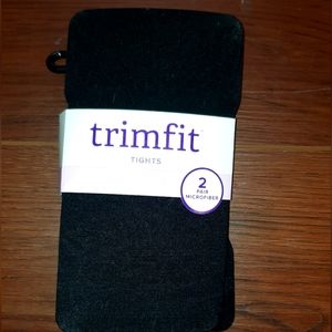 Girls Trimfit Black Tights size 2-4